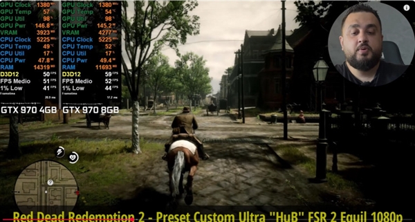 11年前的GTX 970升到8GB顯存游戲?qū)崪y：比原版快了40%！