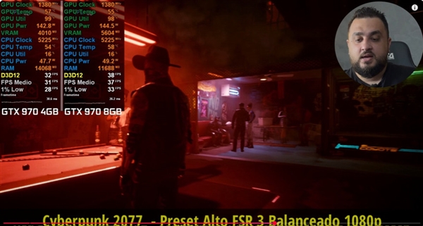 11年前的GTX 970升到8GB顯存游戲?qū)崪y：比原版快了40%！