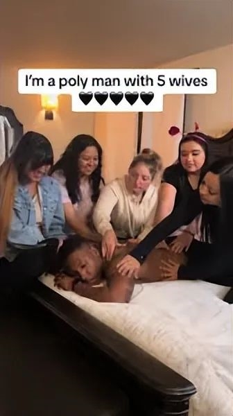 美國小伙“娶”5個老婆，生11個孩子 理由竟是為了不再出軌